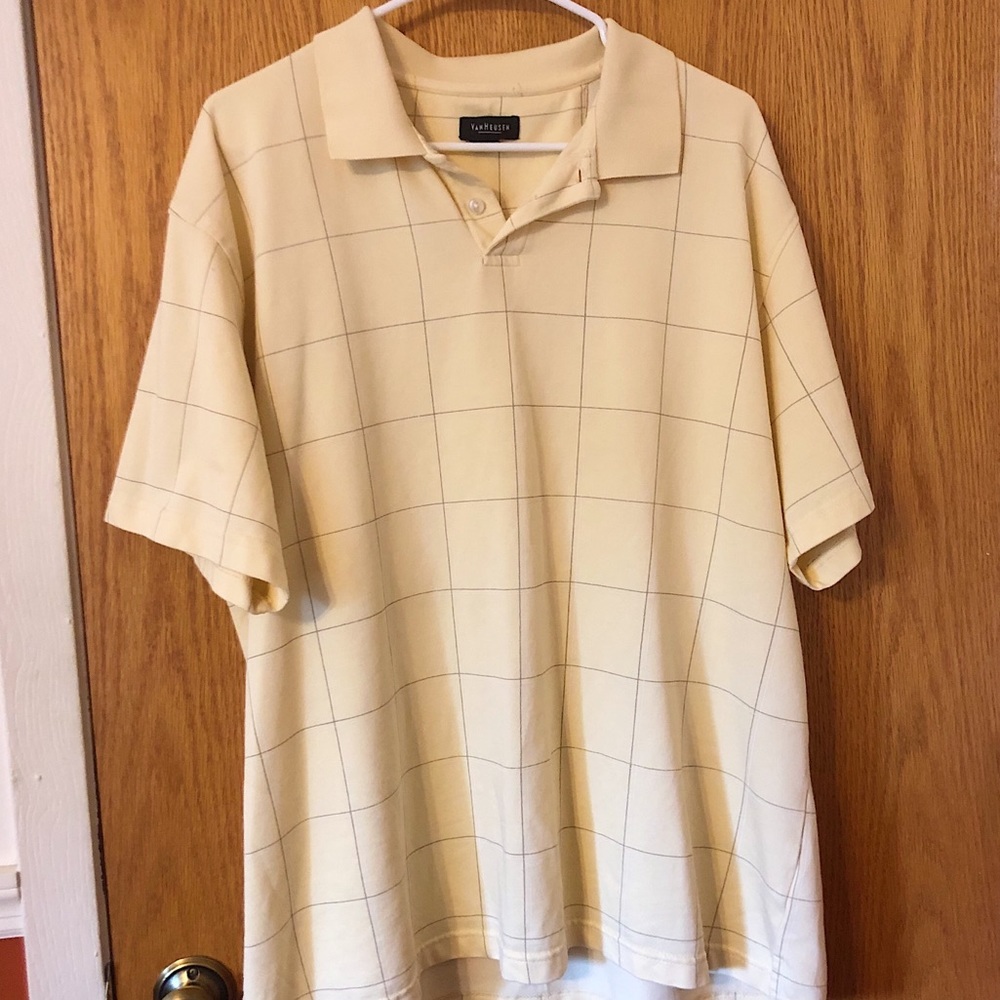 Y2K Yellow Plaid Men’s Polo